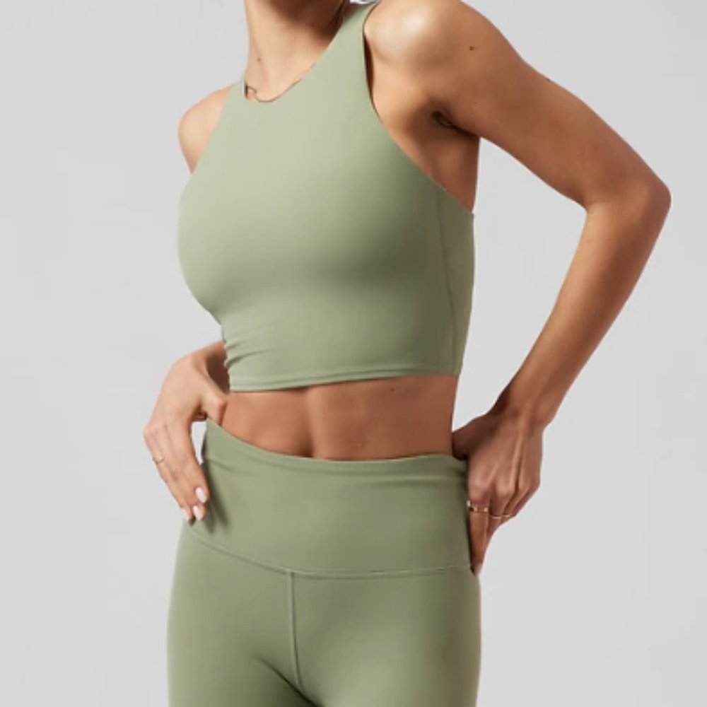 New Athleta Conscious Crop Sports Bra D-DD High Impact Running Pickleball